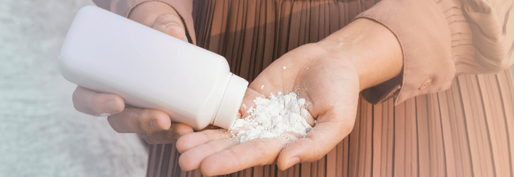 talcum-based products reportedly contained asbestos
